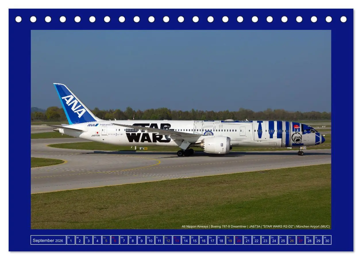 Bild: 9783457413418 | Bunte Airliner (Tischkalender 2026 DIN A5 quer), CALVENDO...