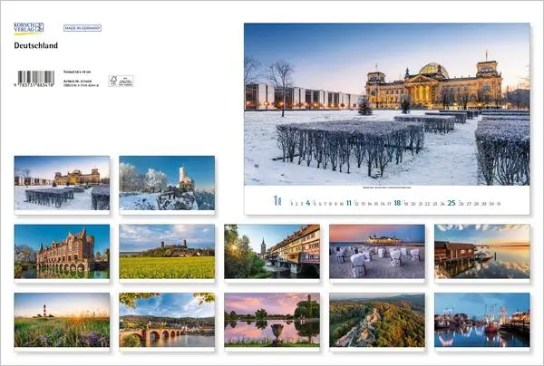 Bild: 9783731883418 | Deutschland 2026 | Verlag Korsch | Kalender | Spiralbindung | 14 S.