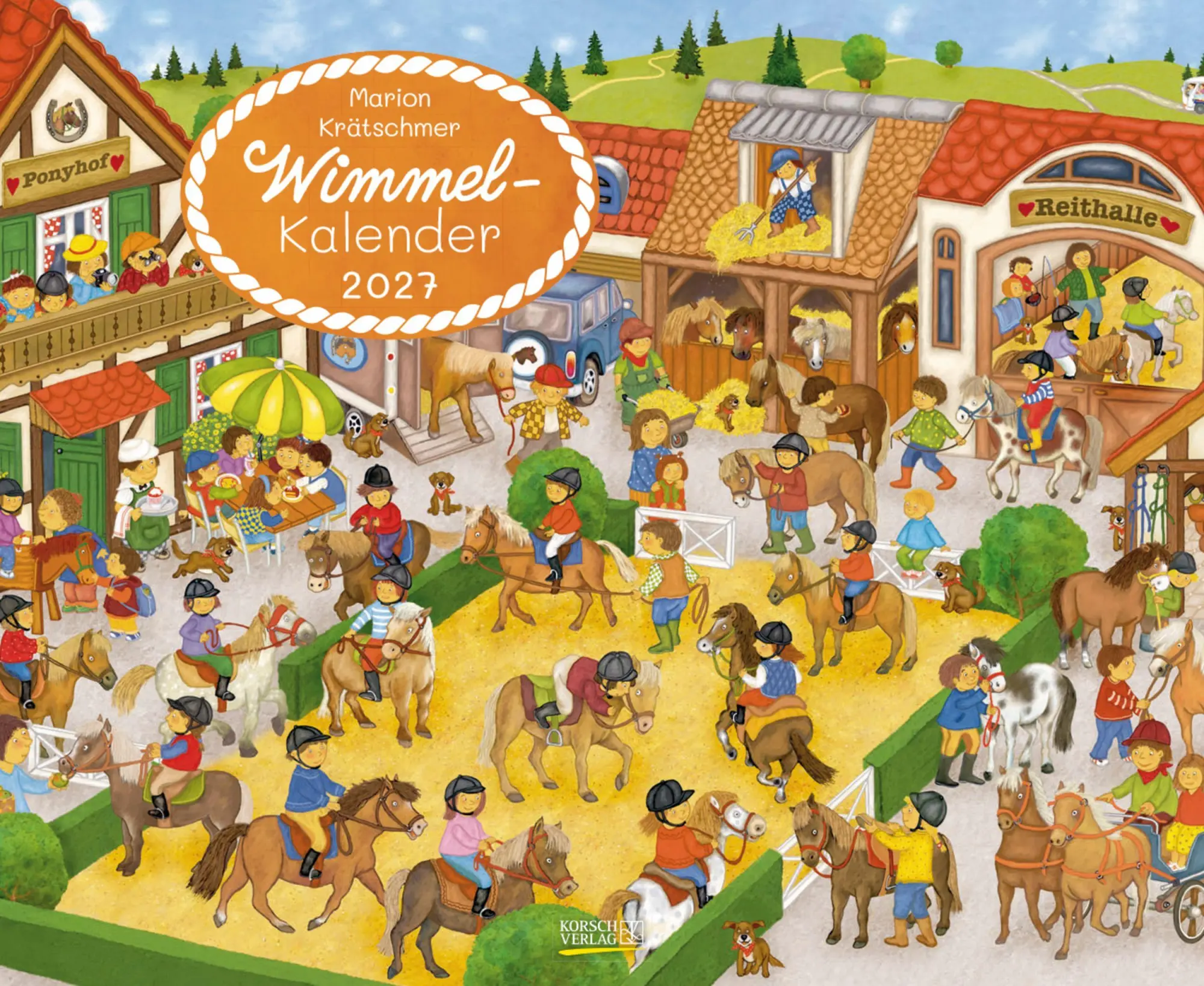 Cover: 9783819303418 | Wimmelkalender 2027 | Verlag Korsch | Kalender | 14 S. | Deutsch