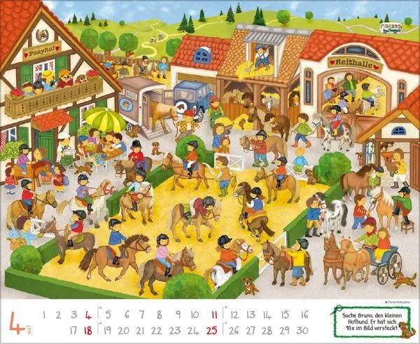 Bild: 9783819303418 | Wimmelkalender 2027 | Verlag Korsch | Kalender | 14 S. | Deutsch