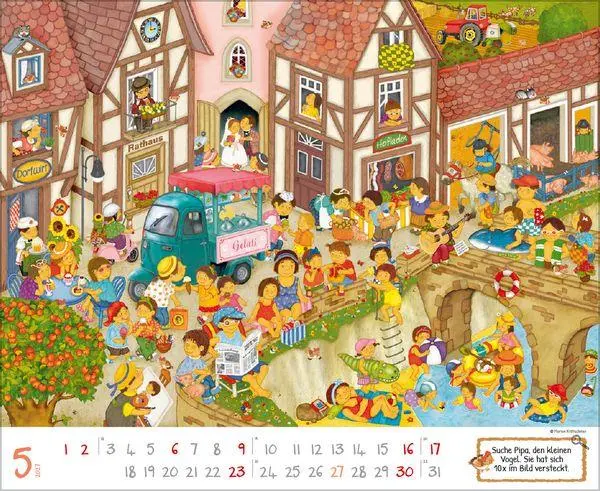 Bild: 9783819303418 | Wimmelkalender 2027 | Verlag Korsch | Kalender | 14 S. | Deutsch