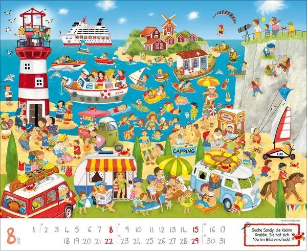 Bild: 9783819303418 | Wimmelkalender 2027 | Verlag Korsch | Kalender | 14 S. | Deutsch
