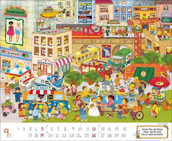 Bild: 9783819303418 | Wimmelkalender 2027 | Verlag Korsch | Kalender | 14 S. | Deutsch