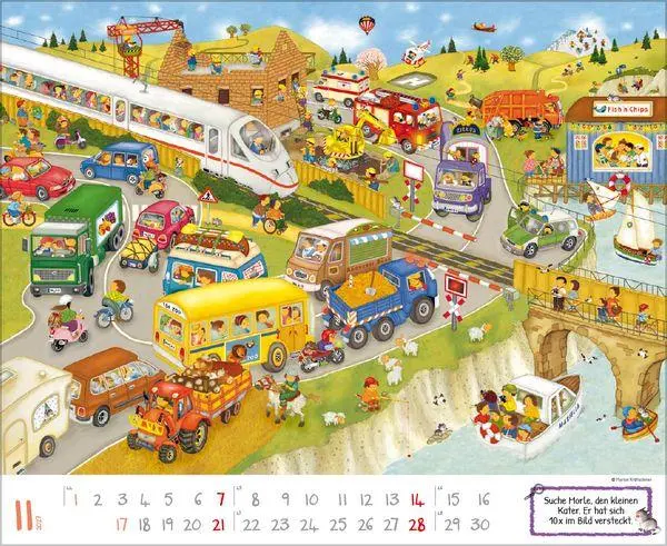 Bild: 9783819303418 | Wimmelkalender 2027 | Verlag Korsch | Kalender | 14 S. | Deutsch