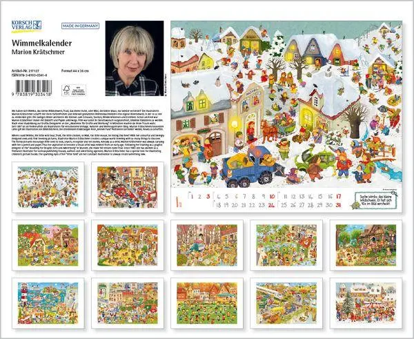 Bild: 9783819303418 | Wimmelkalender 2027 | Verlag Korsch | Kalender | 14 S. | Deutsch