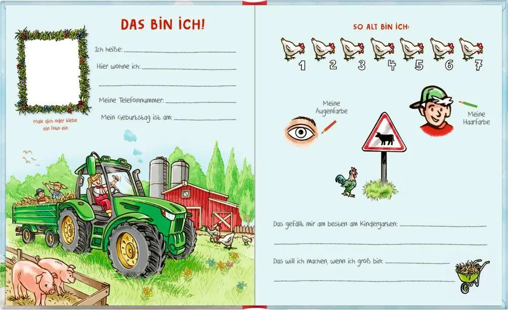 Bild: 4050003723518 | Freundebuch Meine Kindergartenfreunde - Bunte Fahrzeuge | Dennis Mertz