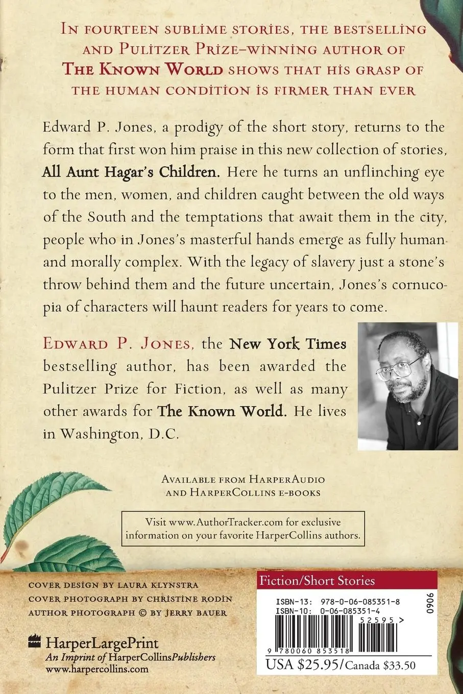 Rückseite: 9780060853518 | All Aunt Hagar's Children | Edward P Jones | Taschenbuch | Englisch