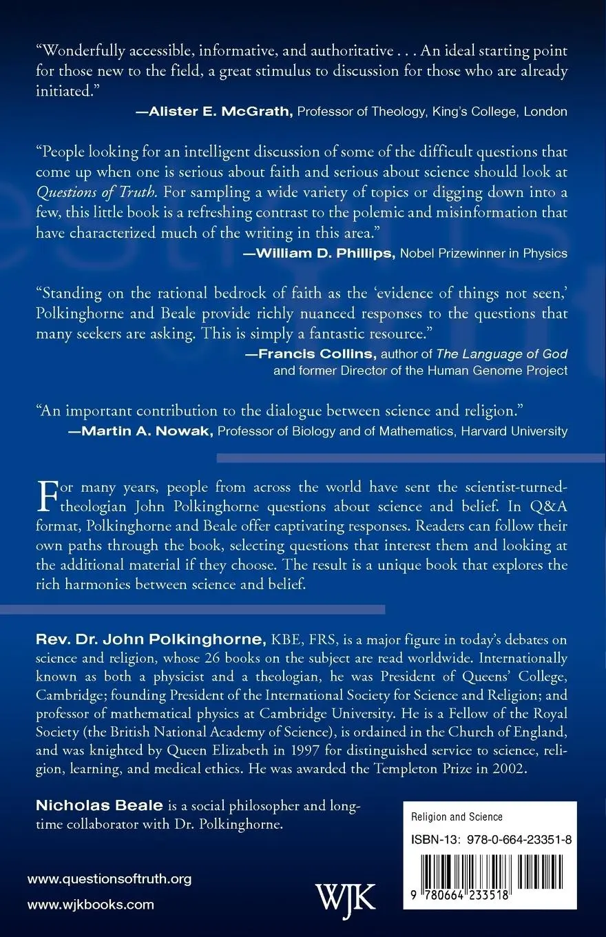 Rückseite: 9780664233518 | Questions of Truth | John Polkinghorne (u. a.) | Taschenbuch | 2009