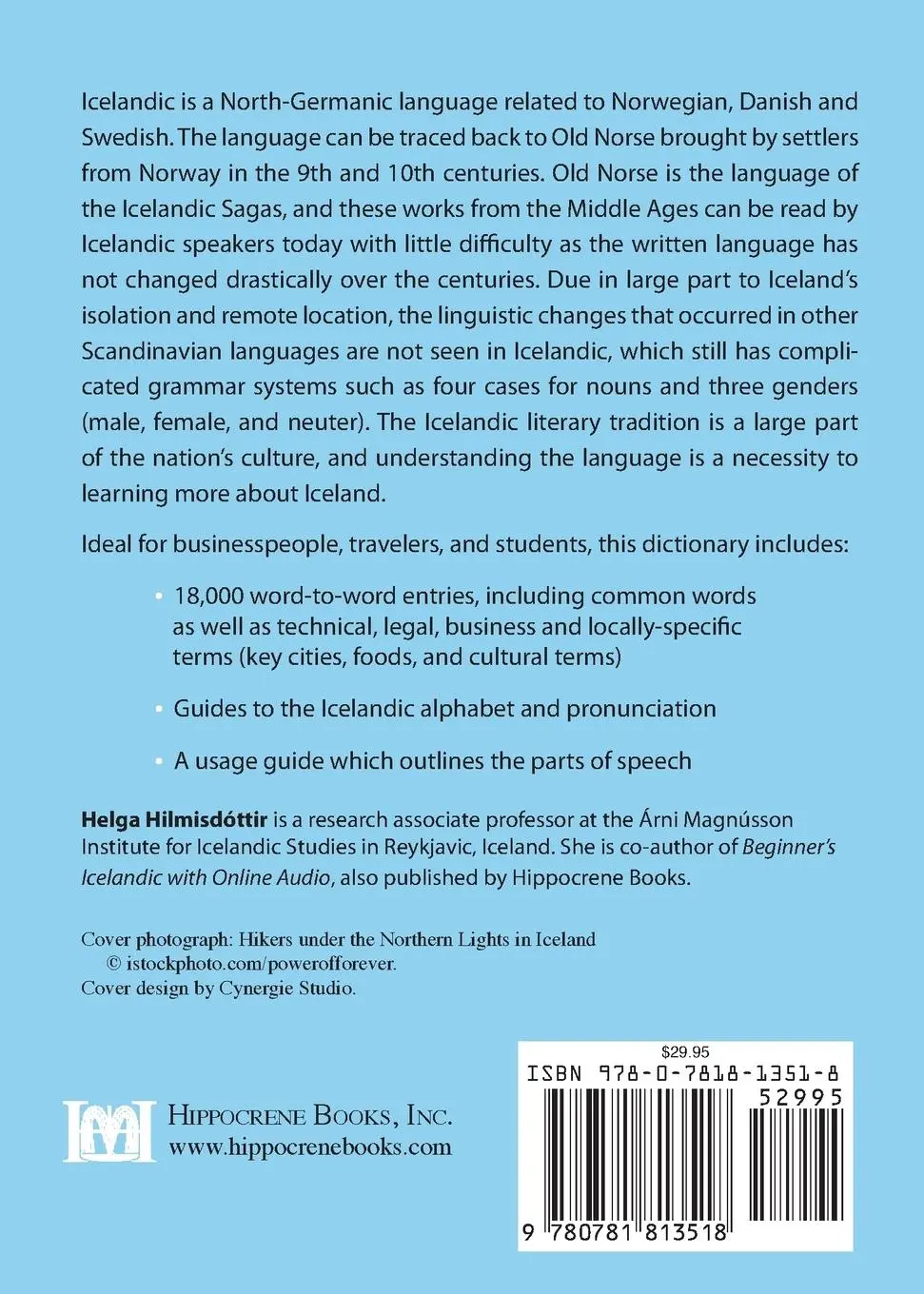 Rückseite: 9780781813518 | Icelandic-English/English-Icelandic Practical Dictionary | Taschenbuch