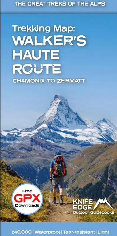 Cover: 9781912933518 | Trekking Map: Walker's Haute Route: Chamonix to Zermatt | Mccluggage