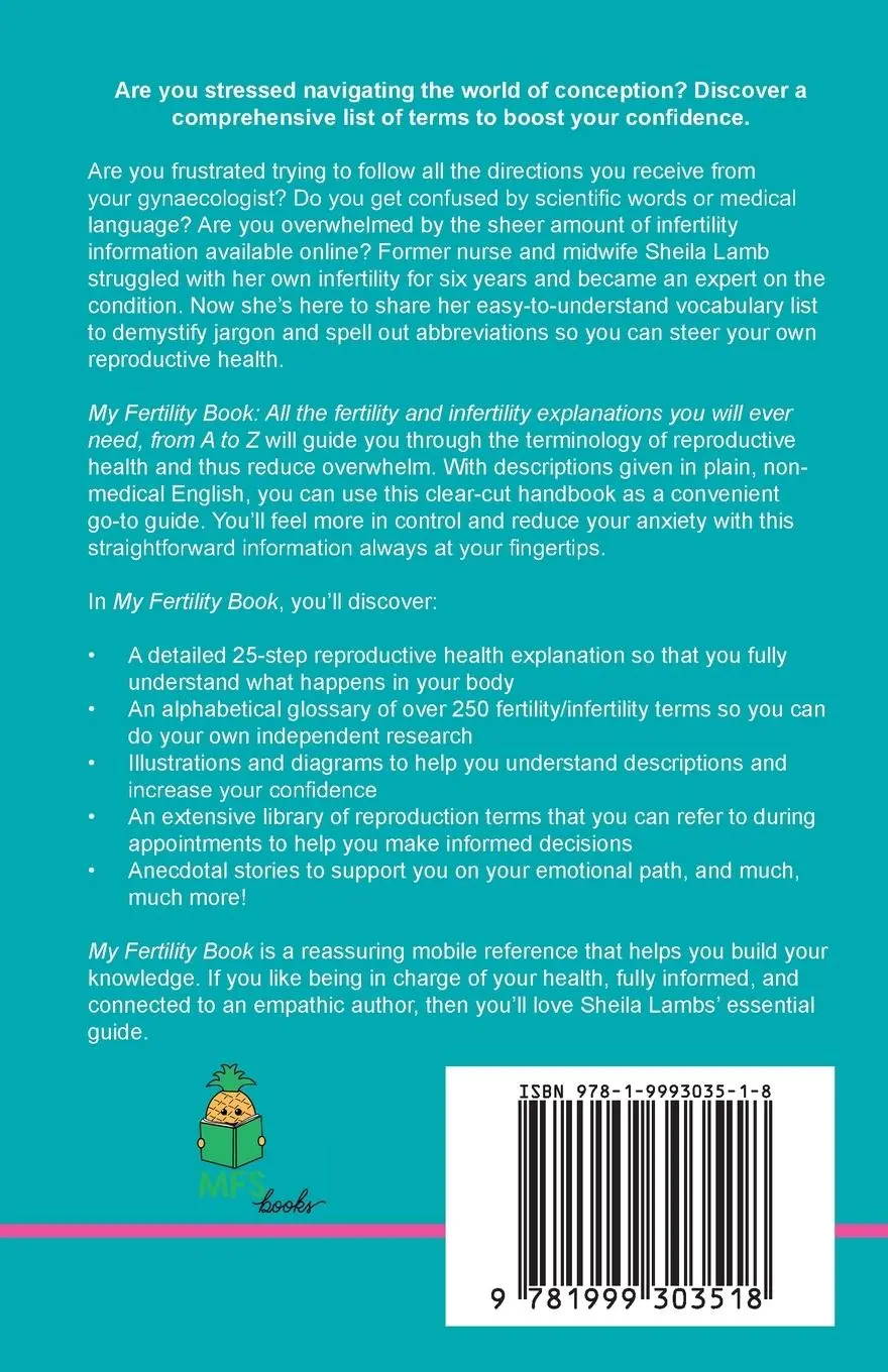 Rückseite: 9781999303518 | My Fertility Book | Sheila Lamb | Taschenbuch | Englisch | 2021