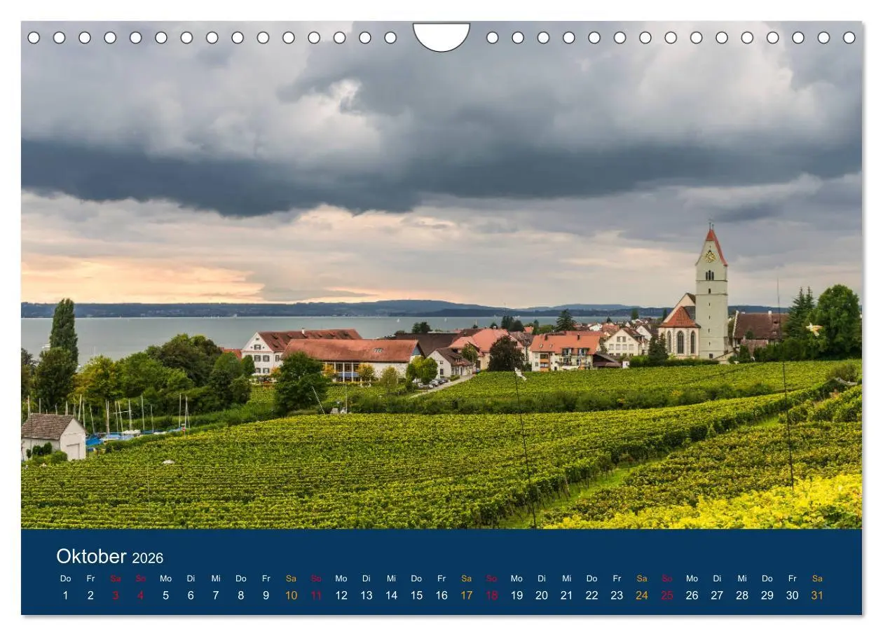 Bild: 9783457883518 | Ansichten vom Bodensee (Wandkalender 2026 DIN A4 quer), CALVENDO...