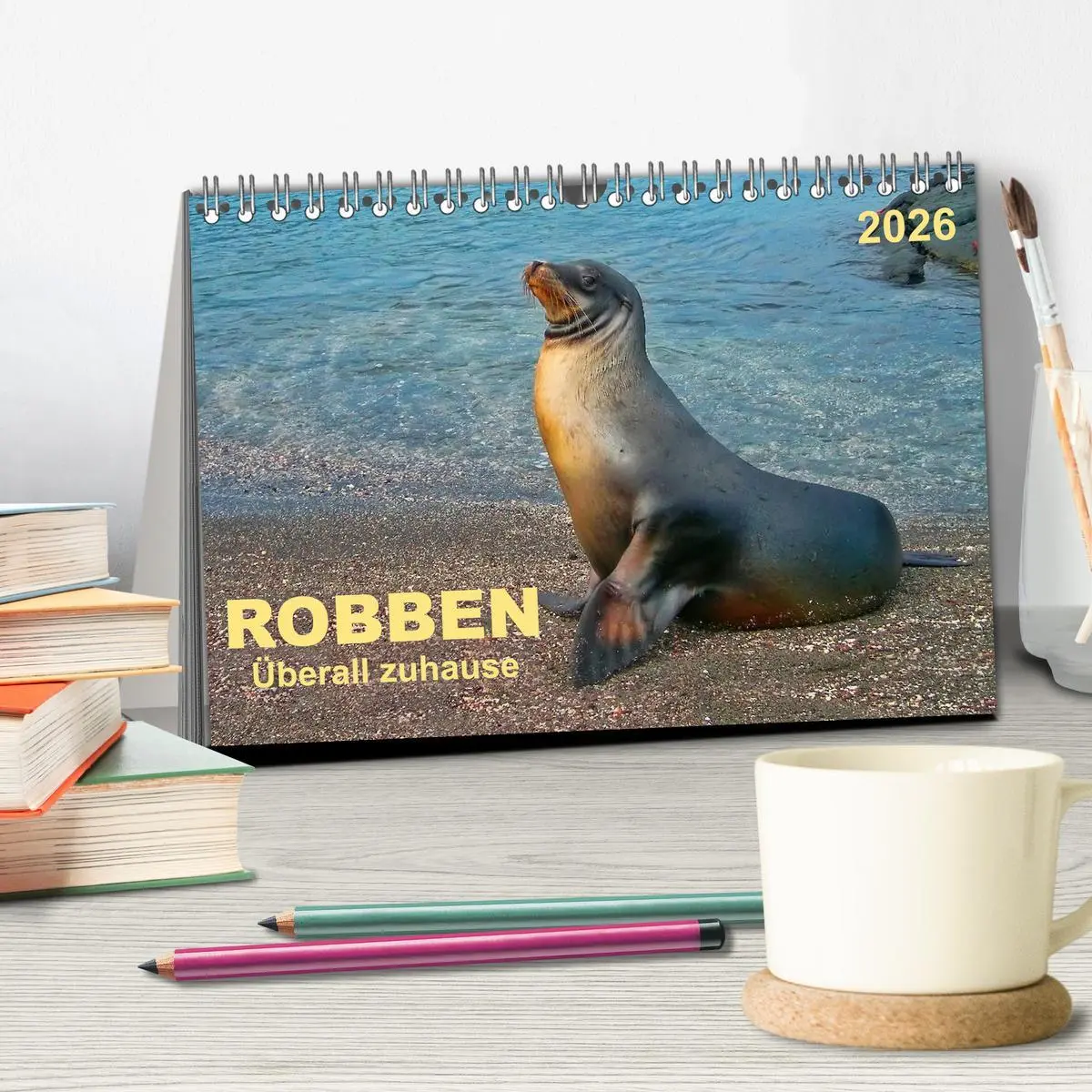 Bild: 9783516043518 | Robben - überall zuhause (Tischkalender 2026 DIN A5 quer), CALVENDO...
