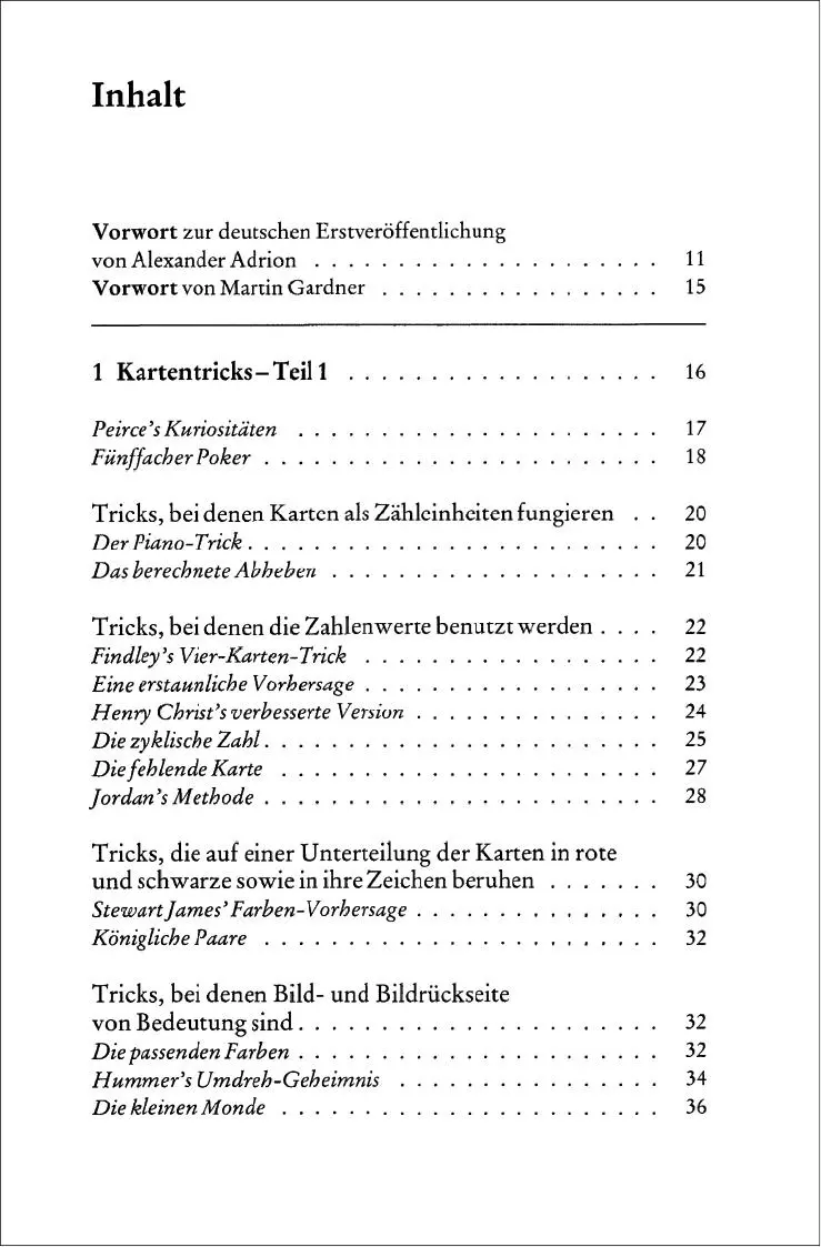 Bild: 9783832163518 | Das verschwundene Kaninchen und andere mathematische Tricks | Gardner