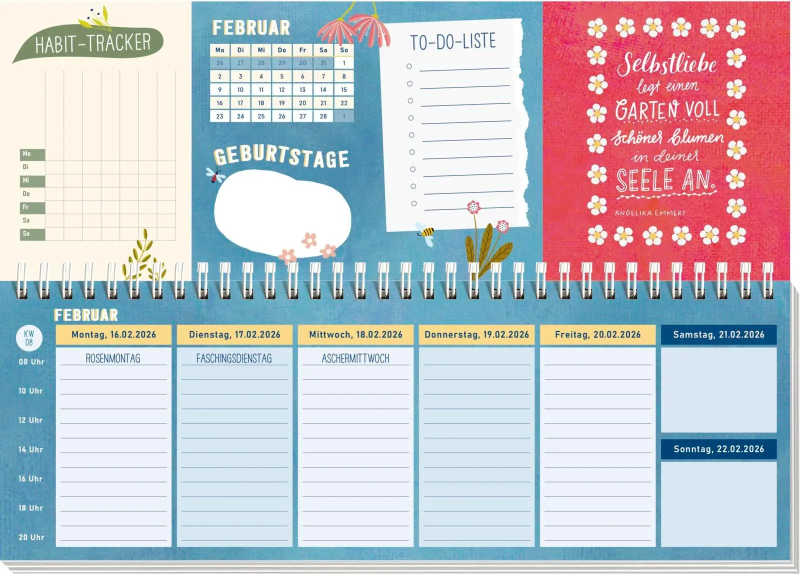 Bild: 4036442013618 | Tischkalender 2026 quer: Lebe wild und voller Wunder | Groh Verlag