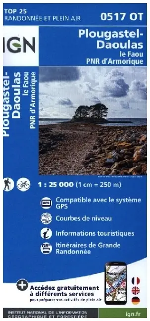 Cover: 9782758553618 | 0517OT Plougastel Daoula le Faou | (Land-)Karte | Französisch | 2023