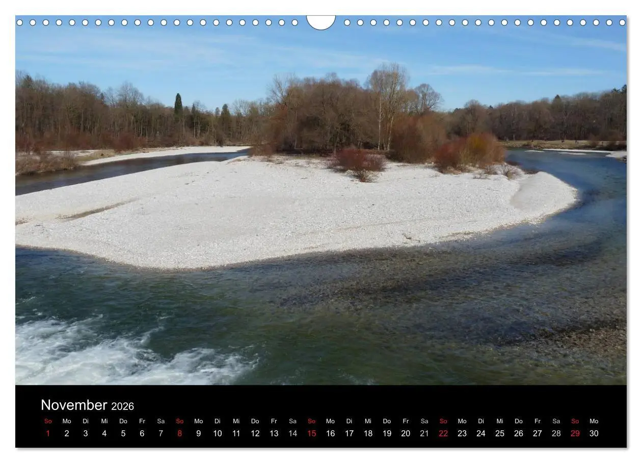 Bild: 9783516103618 | Die Isar - Von Scharnitz bis München (Wandkalender 2026 DIN A3...
