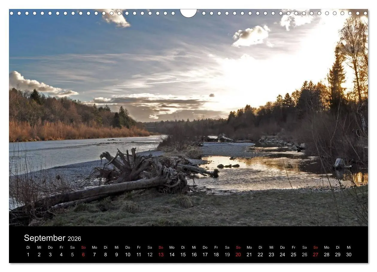 Bild: 9783516103618 | Die Isar - Von Scharnitz bis München (Wandkalender 2026 DIN A3...