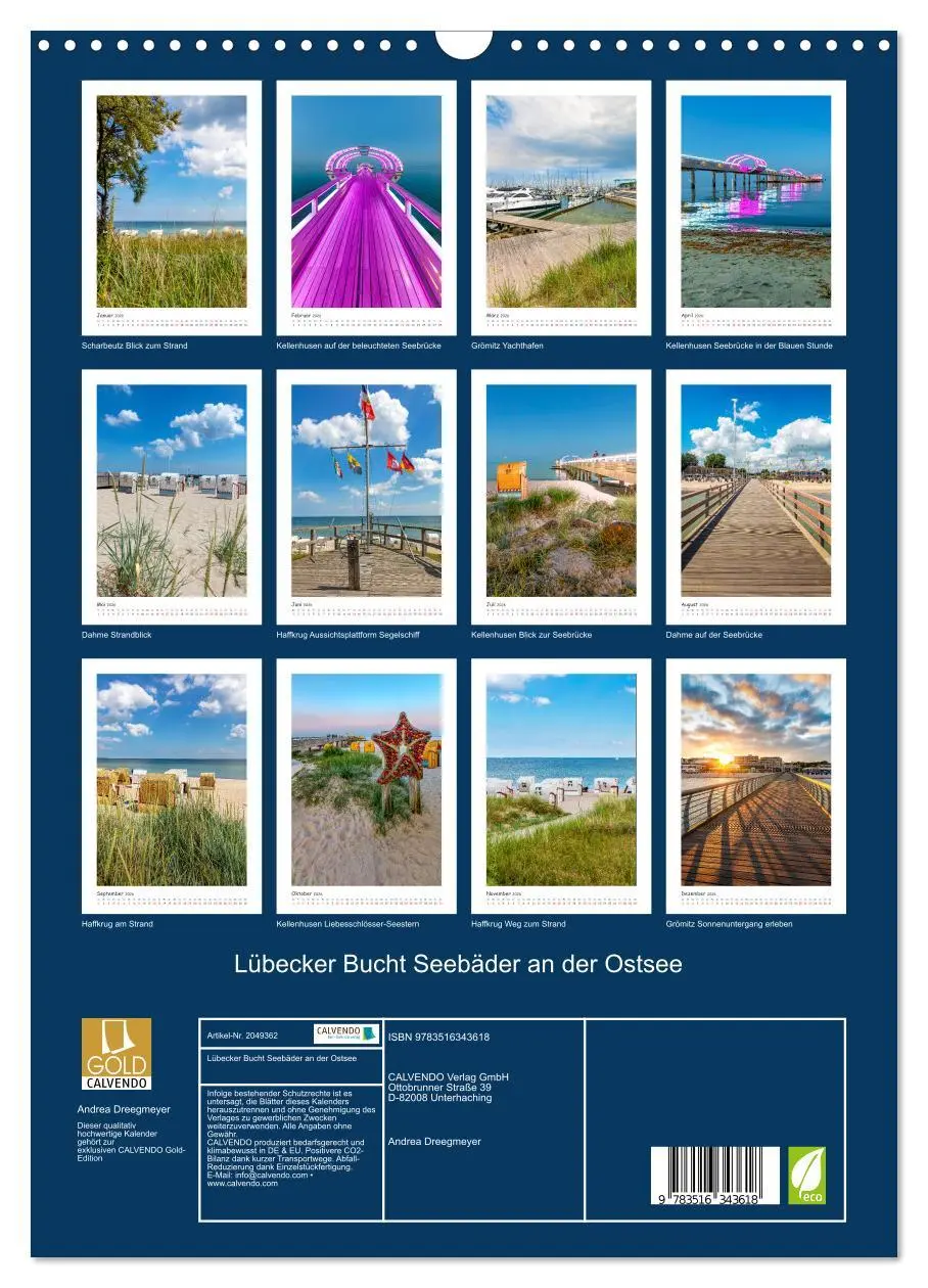 Bild: 9783516343618 | Lübecker Bucht Seebäder an der Ostsee (Wandkalender 2026 DIN A3...