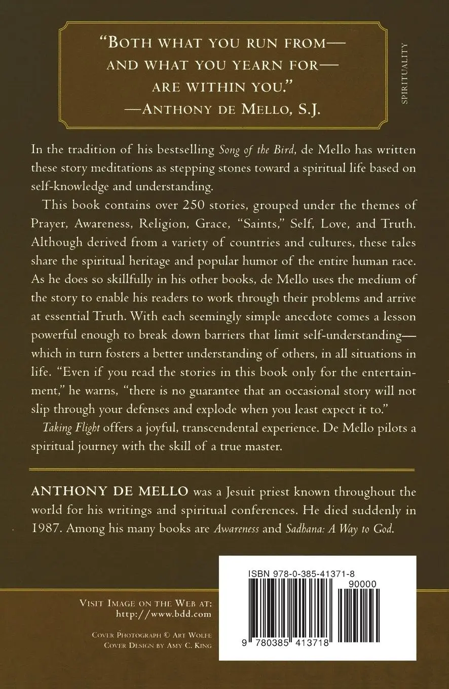 Rückseite: 9780385413718 | Taking Flight | A Book of Story Meditations | Anthony De Mello | Buch