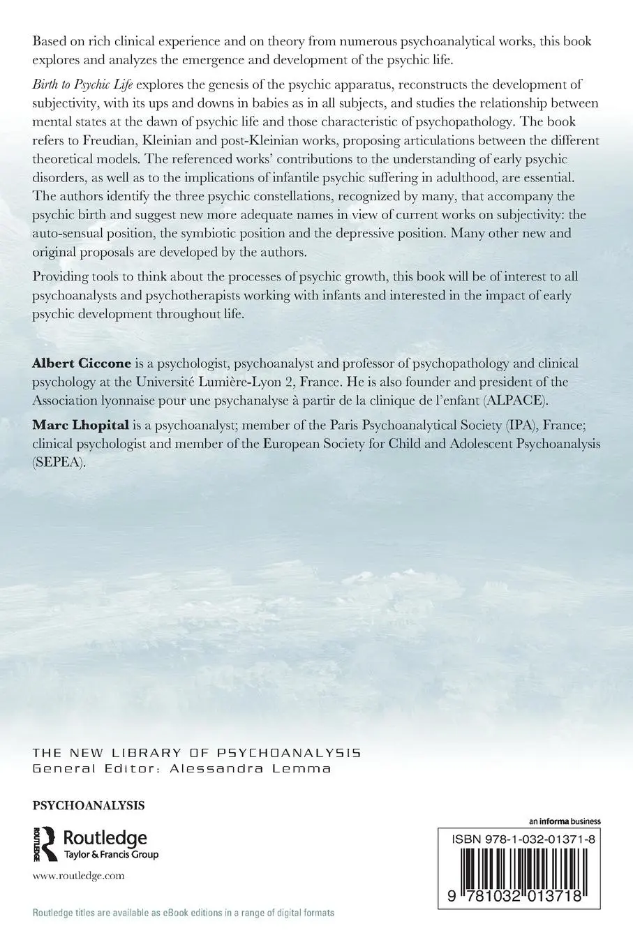 Rückseite: 9781032013718 | Birth to Psychic Life | Albert Ciccone (u. a.) | Taschenbuch | 2022