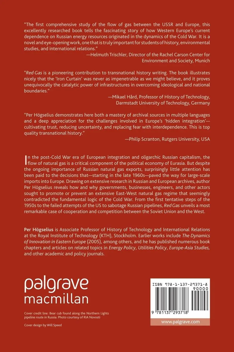 Rückseite: 9781137293718 | Red Gas | Russia and the Origins of European Energy Dependence | Buch