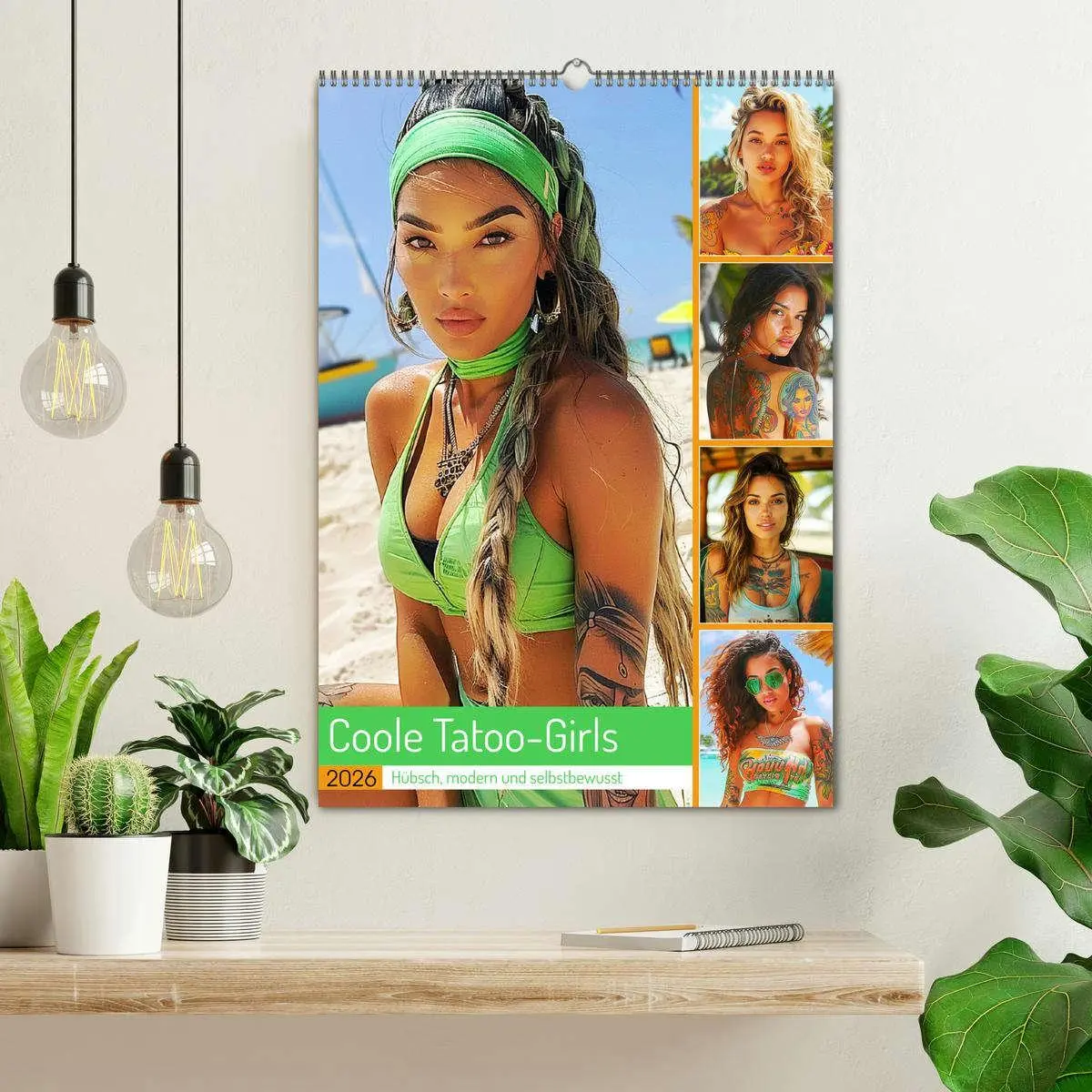 Bild: 9783516263718 | Coole Tatoo-Girls. Hübsch, modern und selbstbewusst (Wandkalender...