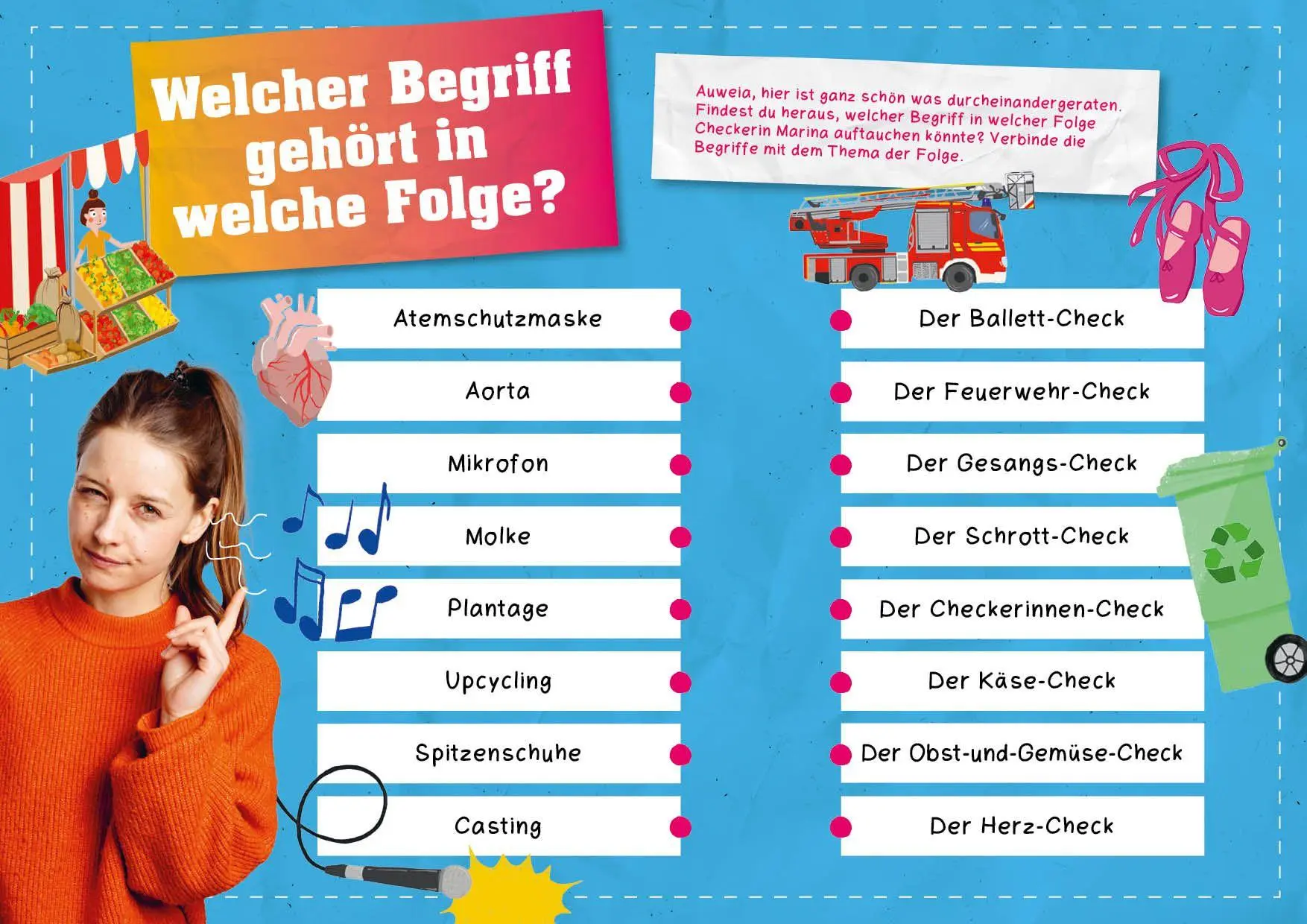 Bild: 4260478343818 | Checkerin Marina: Der spannende Spiel- und Rätselblock | Spiel | 2026