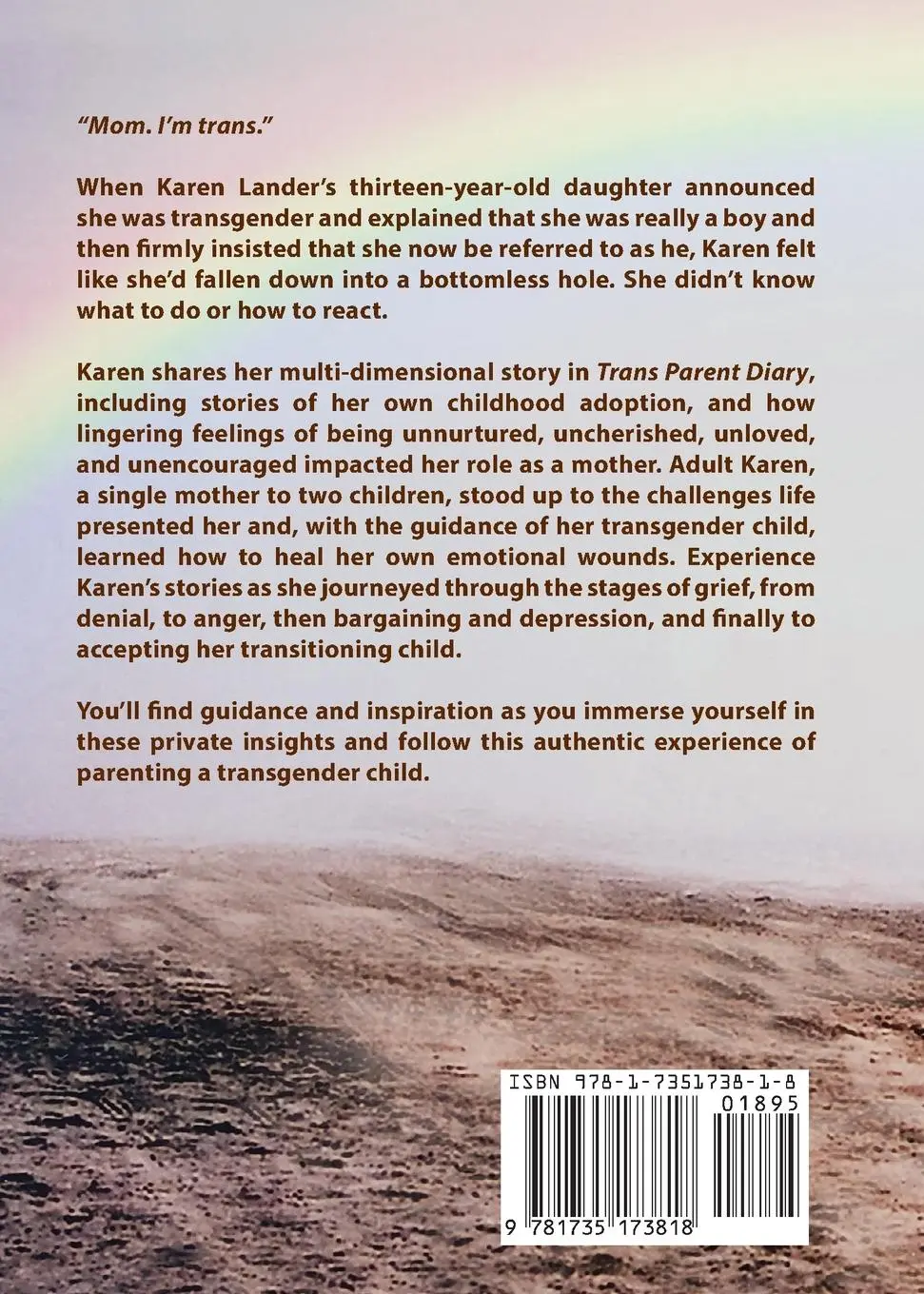 Rückseite: 9781735173818 | Trans Parent Diary | Karen Lander | Taschenbuch | Englisch | 2021