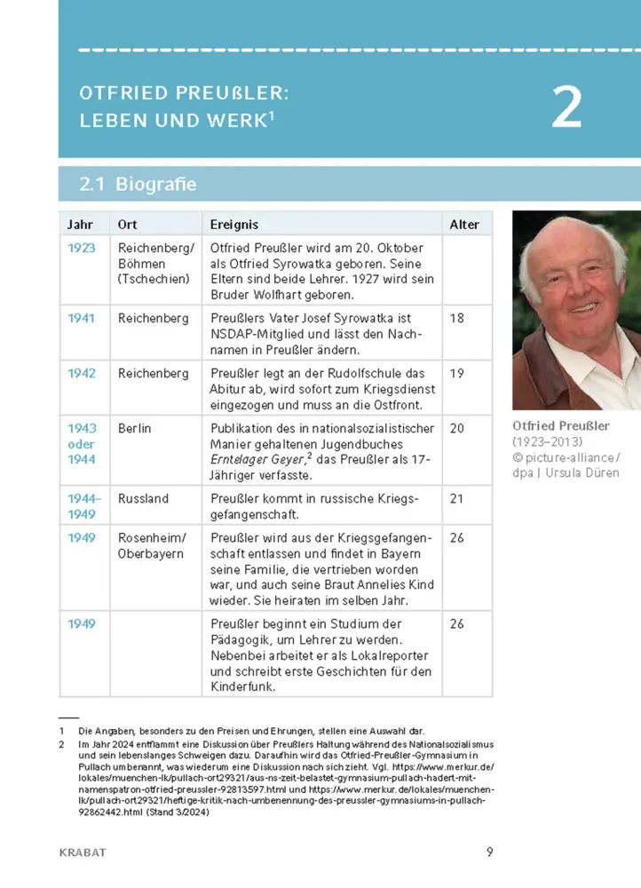 Bild: 9783129303818 | Krabat von Otfried Preußler - Textanalyse und Interpretation | Buch