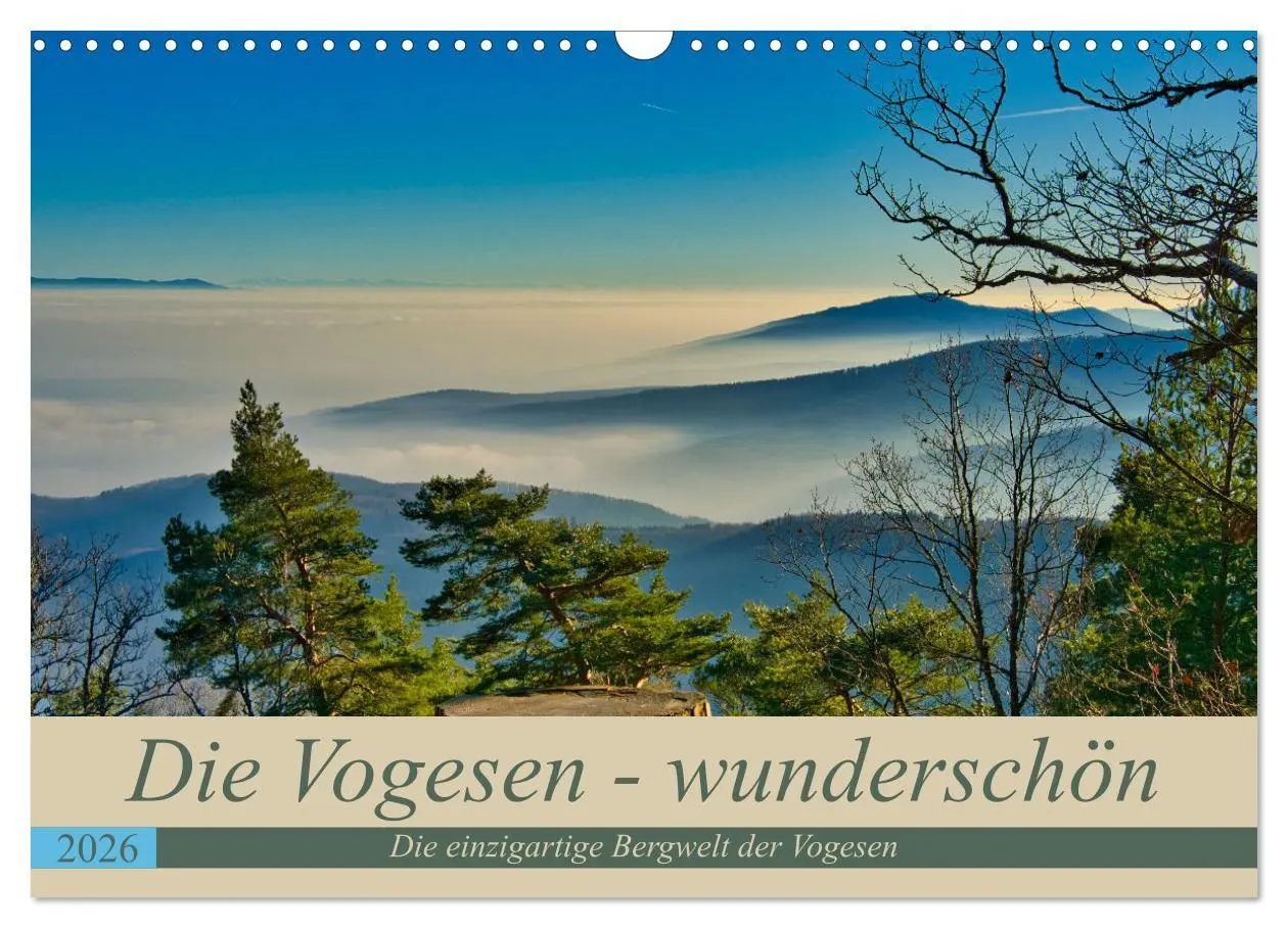 Cover: 9783457853818 | Vogesen - wunderschön (Wandkalender 2026 DIN A3 quer), CALVENDO...