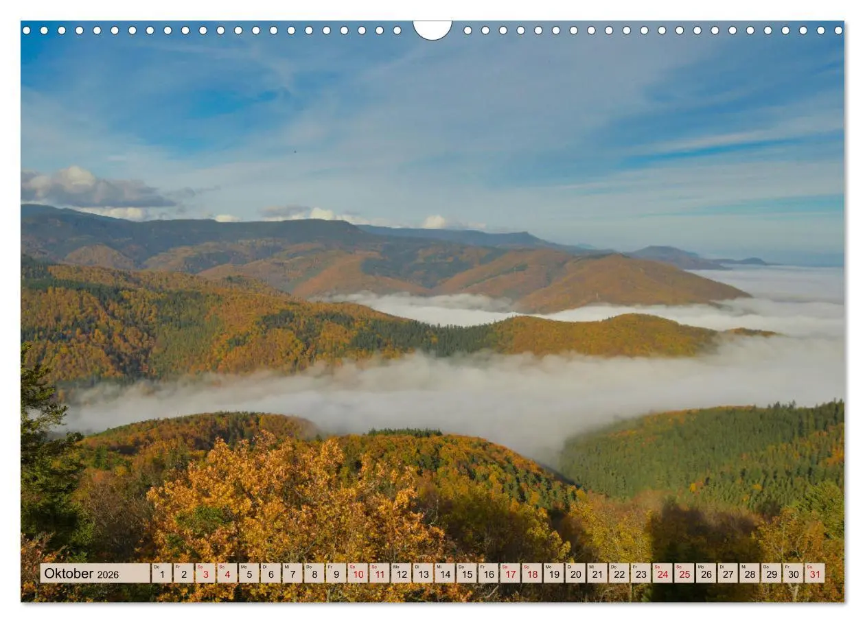 Bild: 9783457853818 | Vogesen - wunderschön (Wandkalender 2026 DIN A3 quer), CALVENDO...