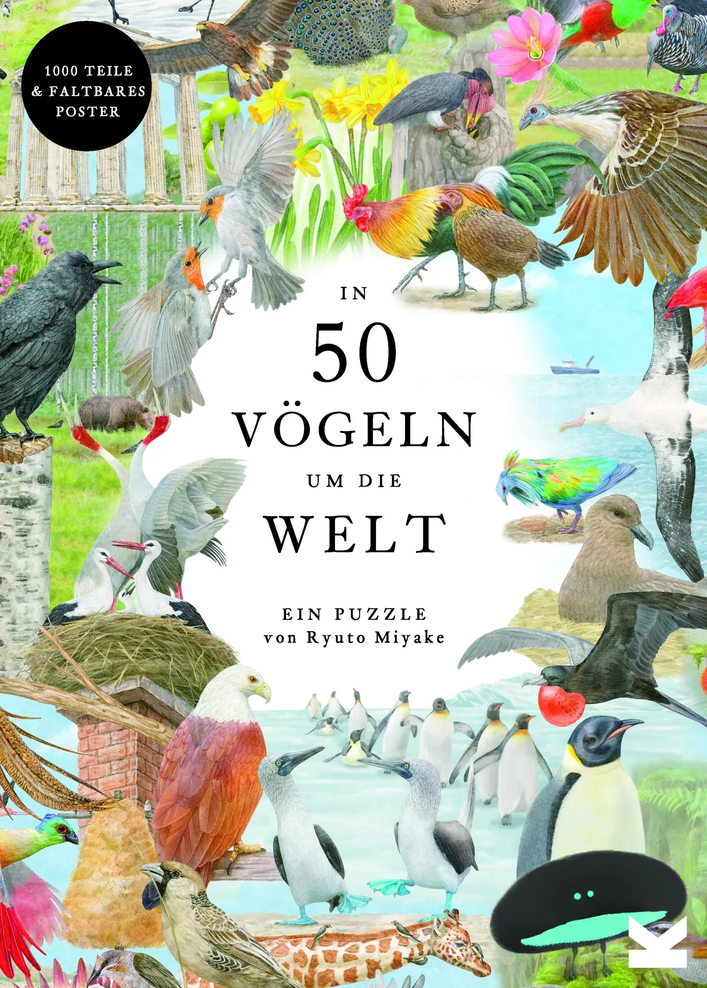 Cover: 9783962443818 | In 50 Vögeln um die Welt | Ein 1000-Teile-Puzzle | Mike Unwin | Spiel