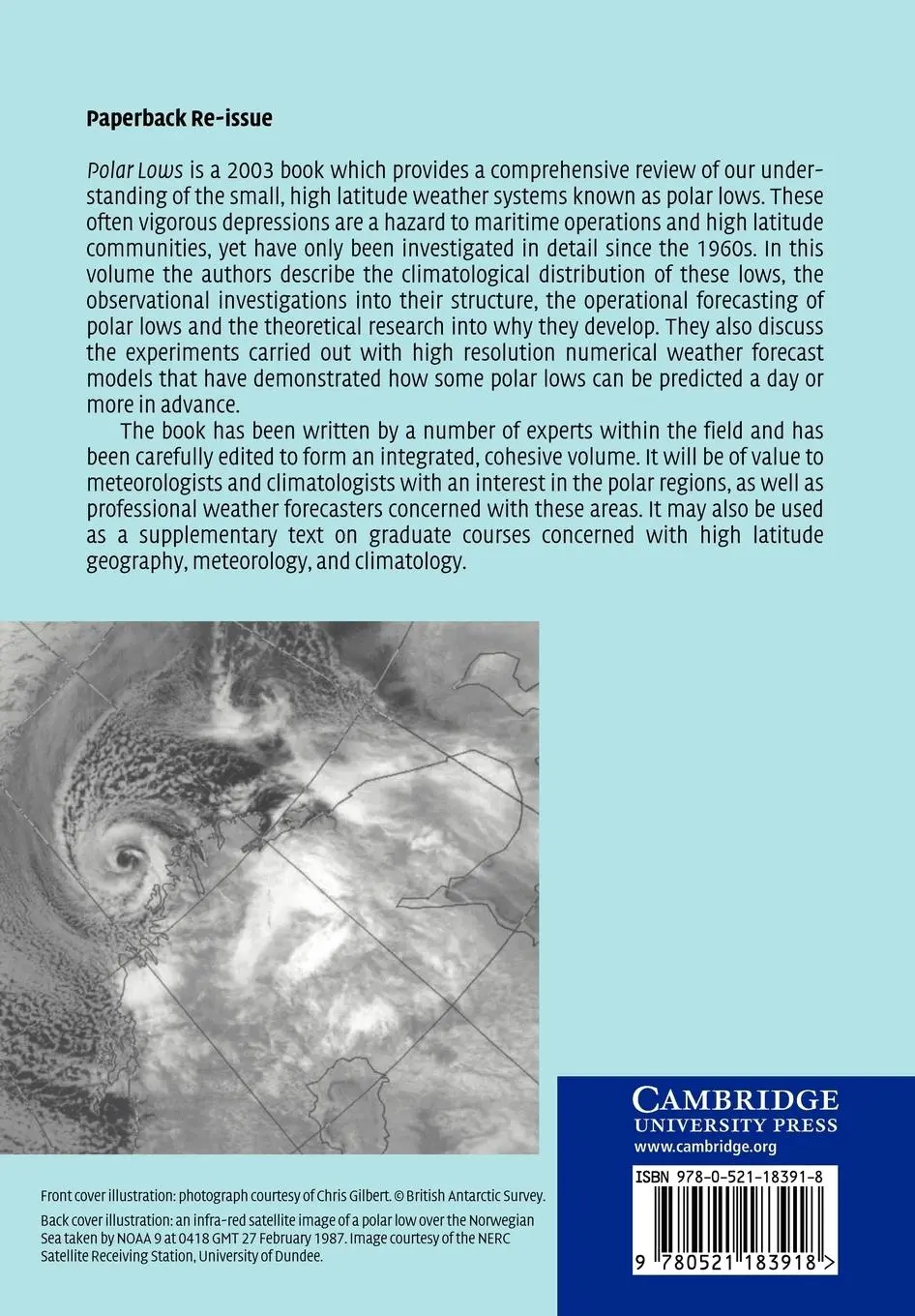 Rückseite: 9780521183918 | Polar Lows | Mesoscale Weather Systems in the Polar Regions | Buch