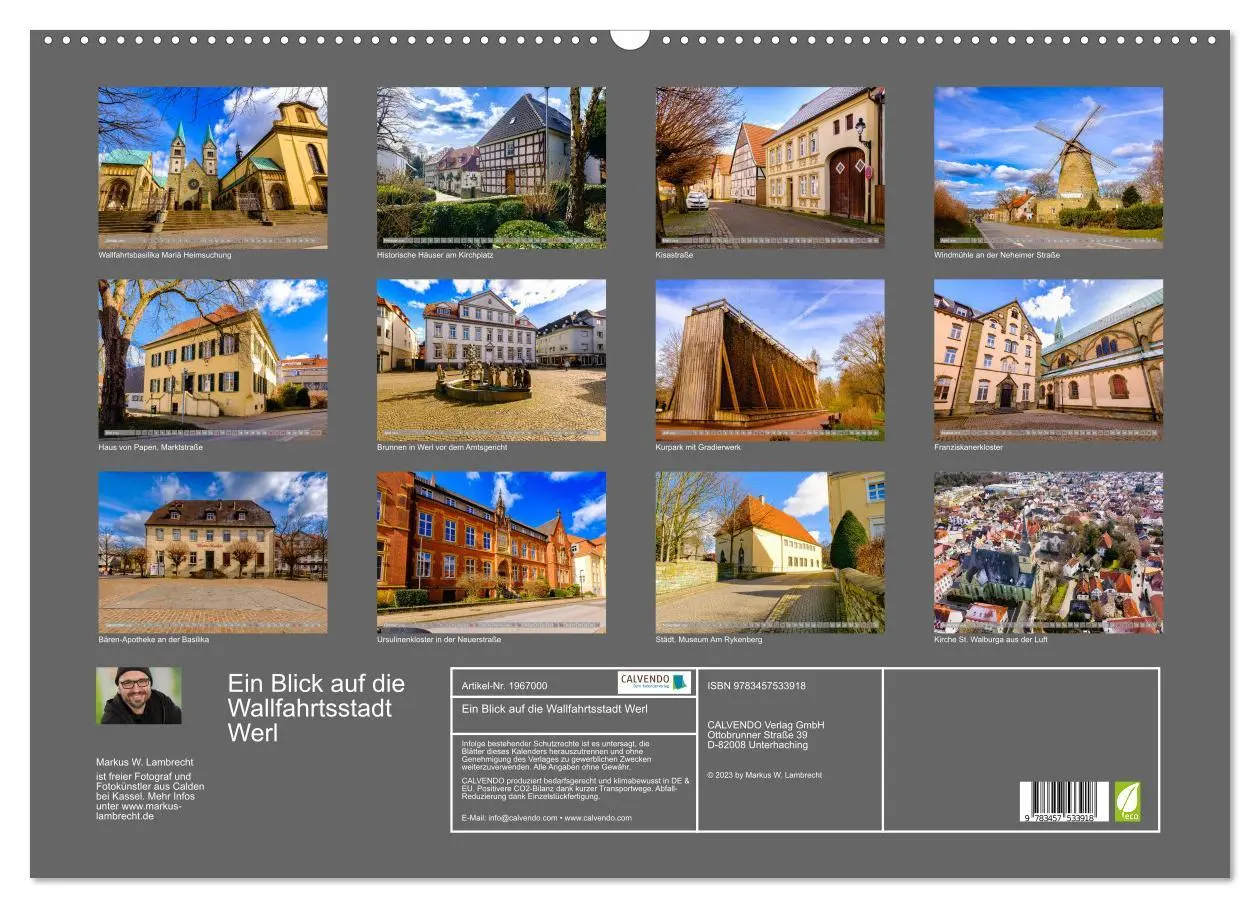 Bild: 9783457533918 | Ein Blick auf die Wallfahrtsstadt Werl (Wandkalender 2026 DIN A2...