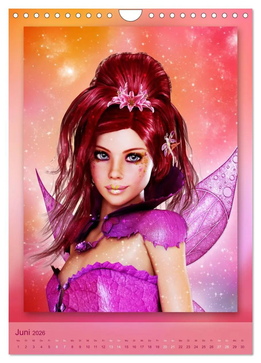 Bild: 9783516483918 | Elfen &amp; Feen - Kalender (Wandkalender 2026 DIN A4 hoch), CALVENDO...