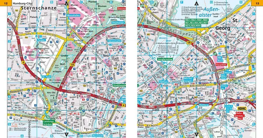 Bild: 9783826423918 | ADAC Cityatlas Hamburg 1:15.000 | Taschenbuch | 216 S. | Deutsch
