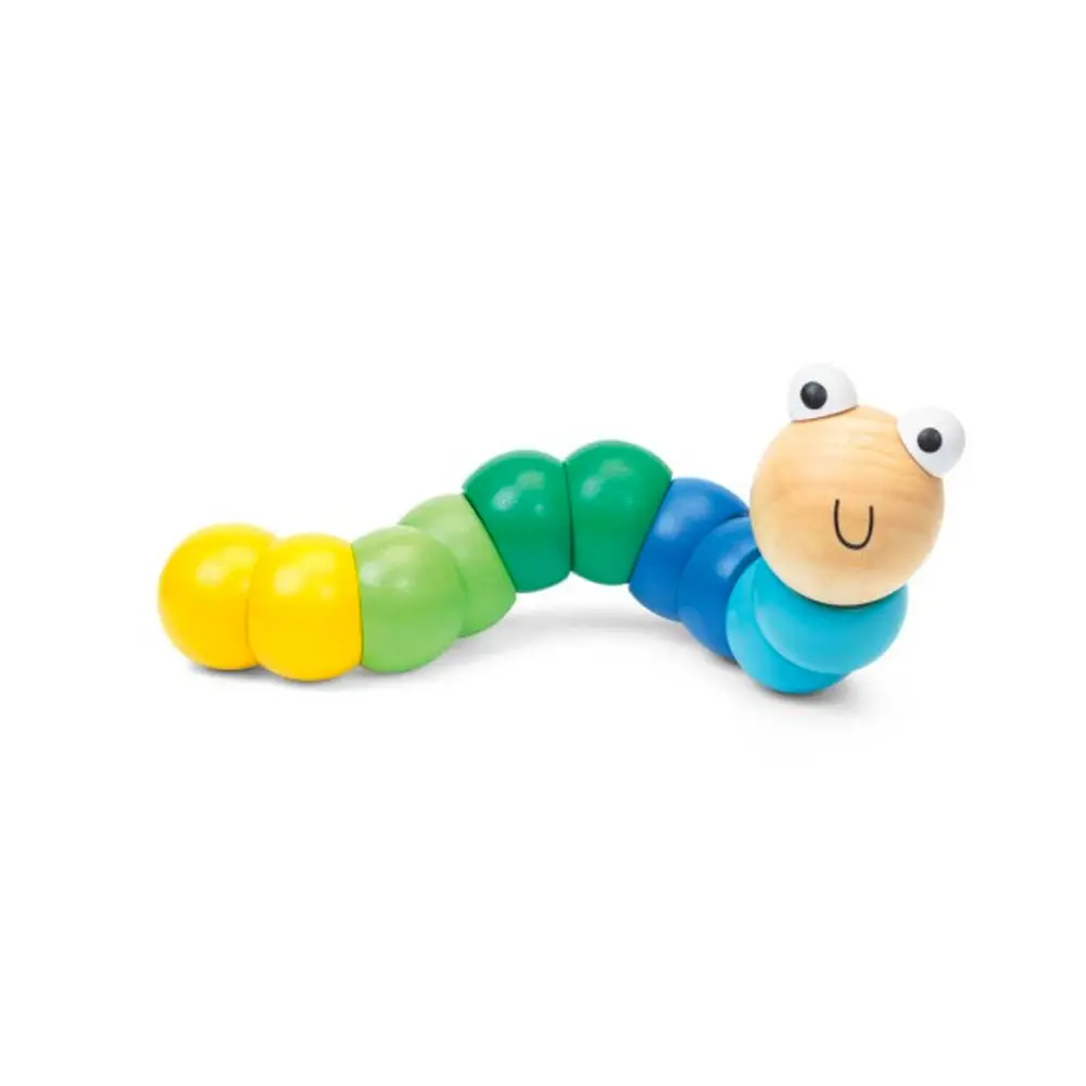 Bild: 5038728114018 | Bunter Biegewurm aus Holz | HS063 | Deutsch | 2022 | One For Fun