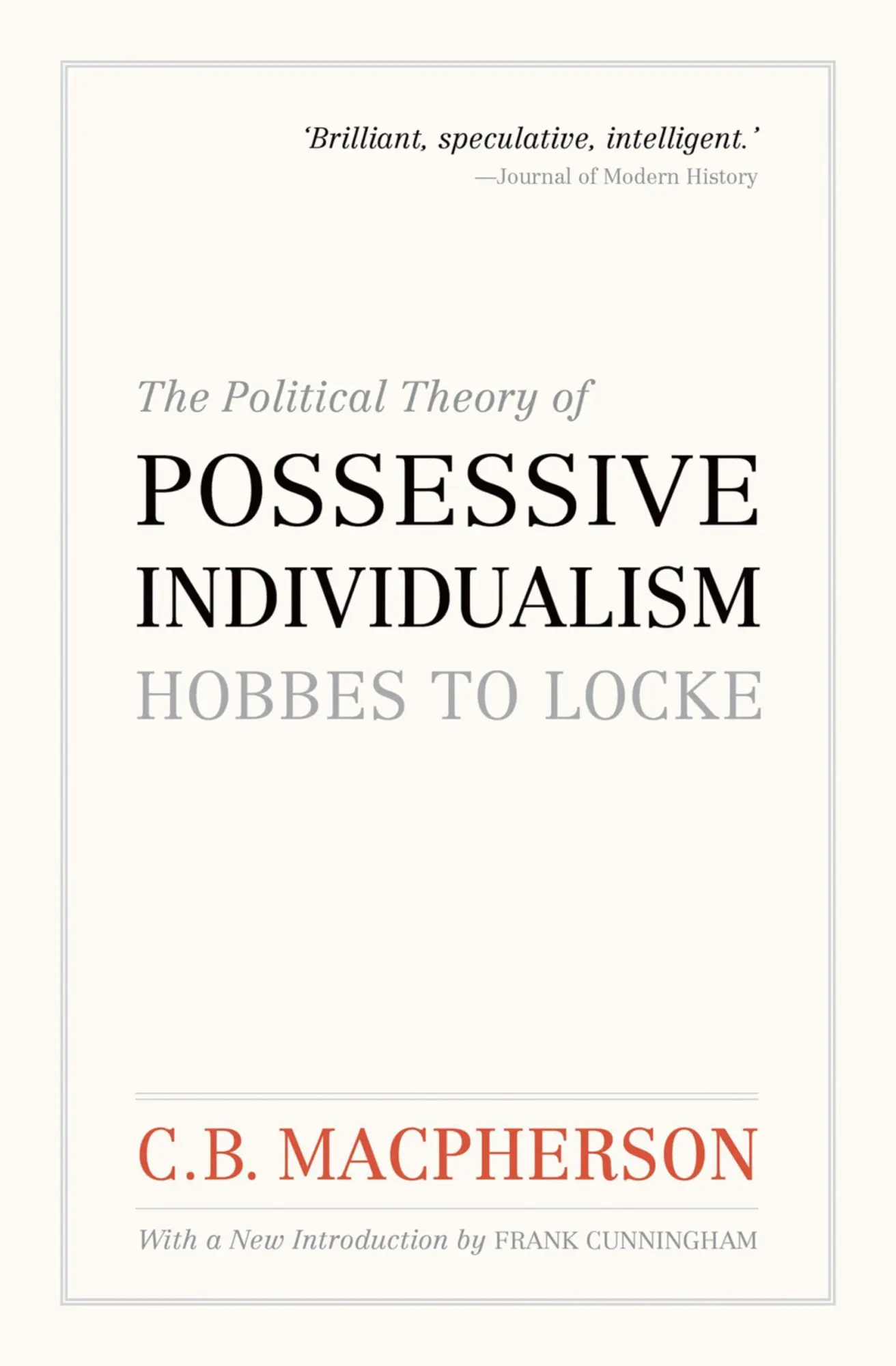 Cover: 9780195444018 | Political Theory of Possessive Individualism | Hobbes to Locke | Buch