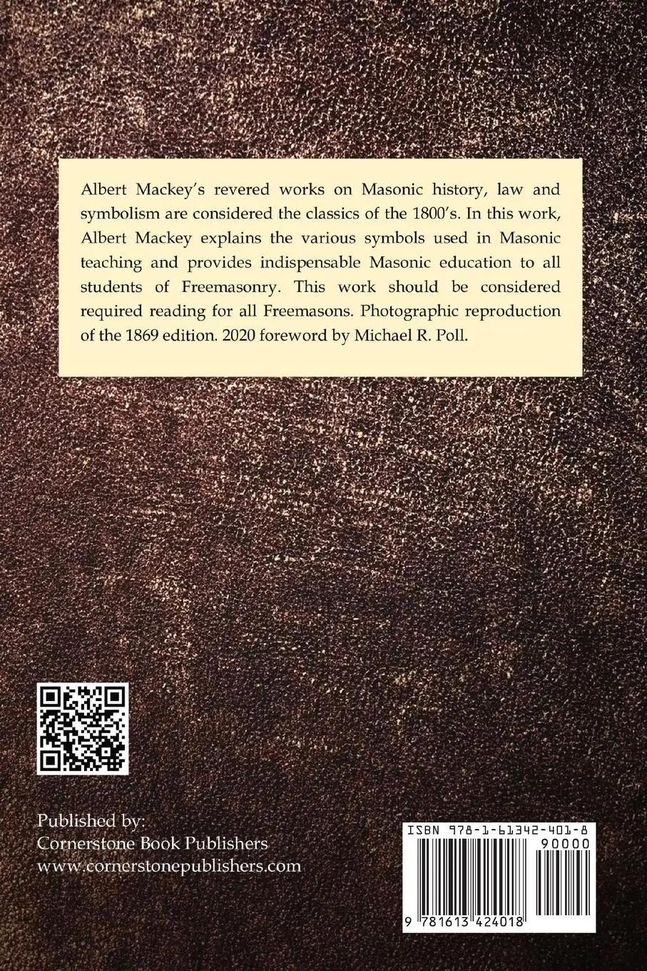 Rückseite: 9781613424018 | The Symbolism of Freemasonry | Albert G. Mackey | Taschenbuch | 2023