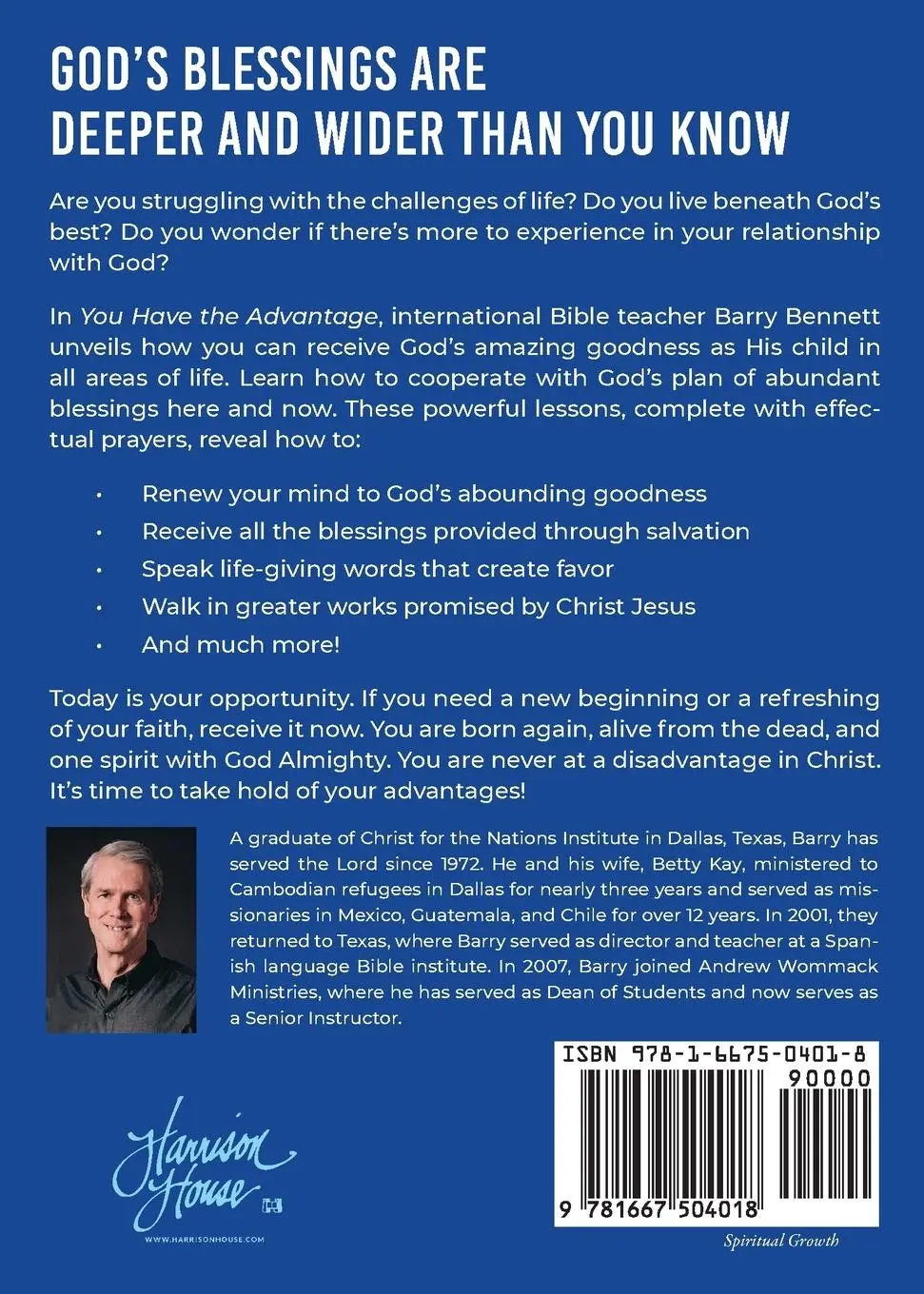 Rückseite: 9781667504018 | You Have the Advantage! | Barry Bennett | Taschenbuch | Englisch
