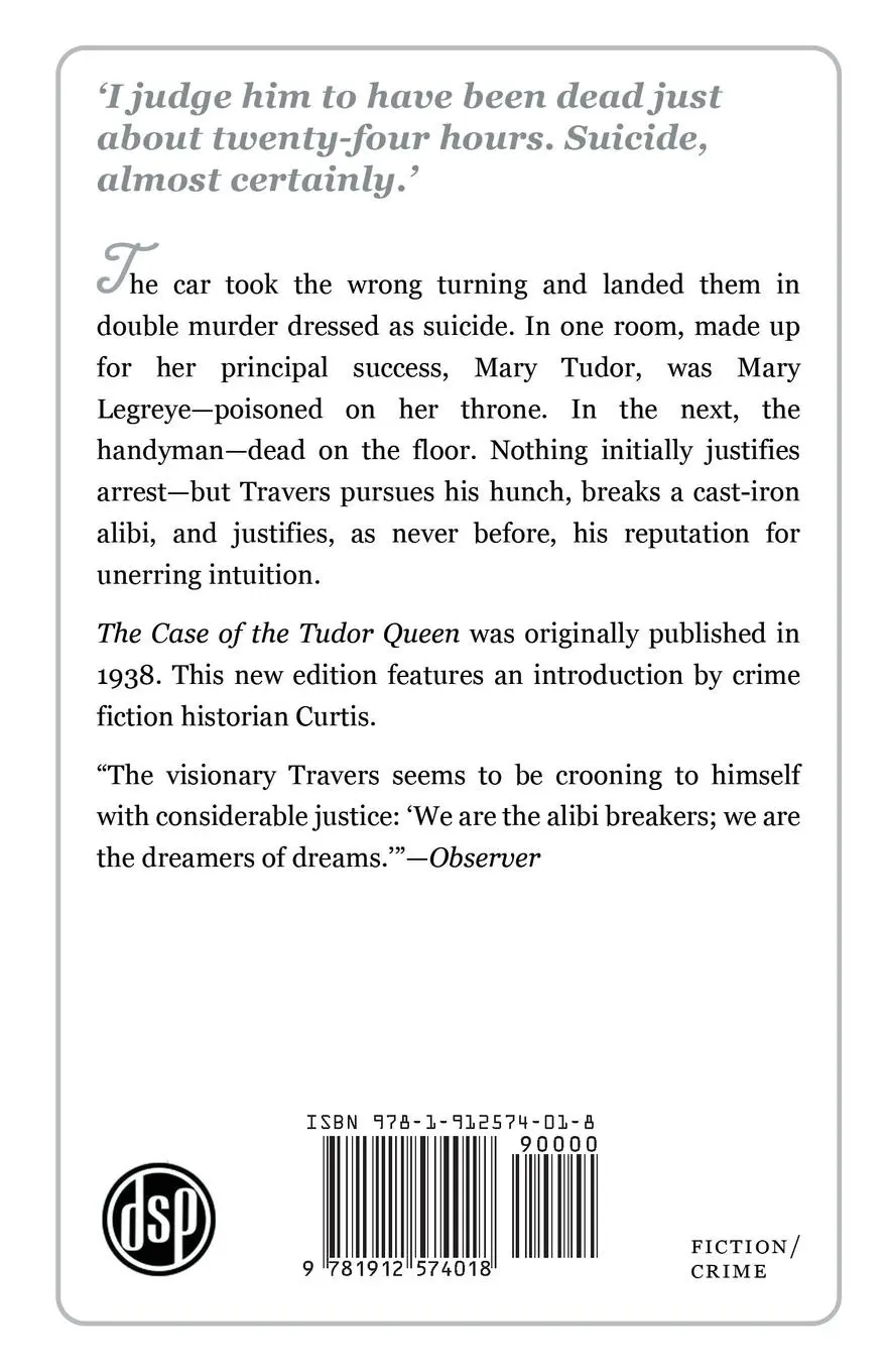 Rückseite: 9781912574018 | The Case of the Tudor Queen | A Ludovic Travers Mystery | Bush | Buch