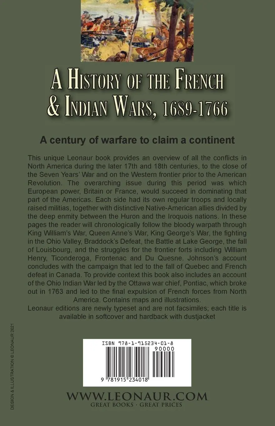 Rückseite: 9781915234018 | A History of the French &amp; Indian Wars, 1689-1766 | Johnson (u. a.)