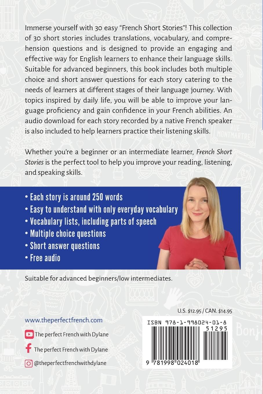 Rückseite: 9781998024018 | French Short Stories | Dylane Moreau | Taschenbuch | Englisch | 2023