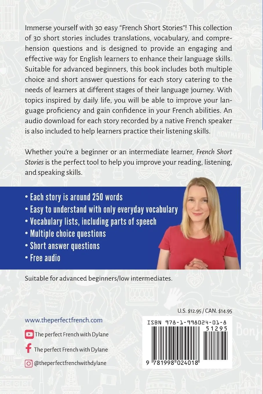 Rückseite: 9781998024018 | French Short Stories | Dylane Moreau | Taschenbuch | Englisch | 2023