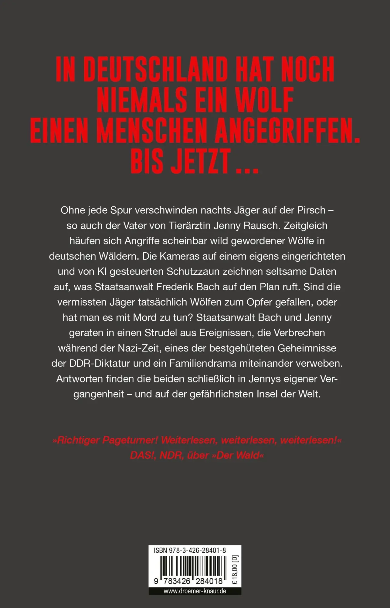Rückseite: 9783426284018 | Lupus | Alles Böse kehrt zurück. Thriller Spiegel-Bestseller-Autor