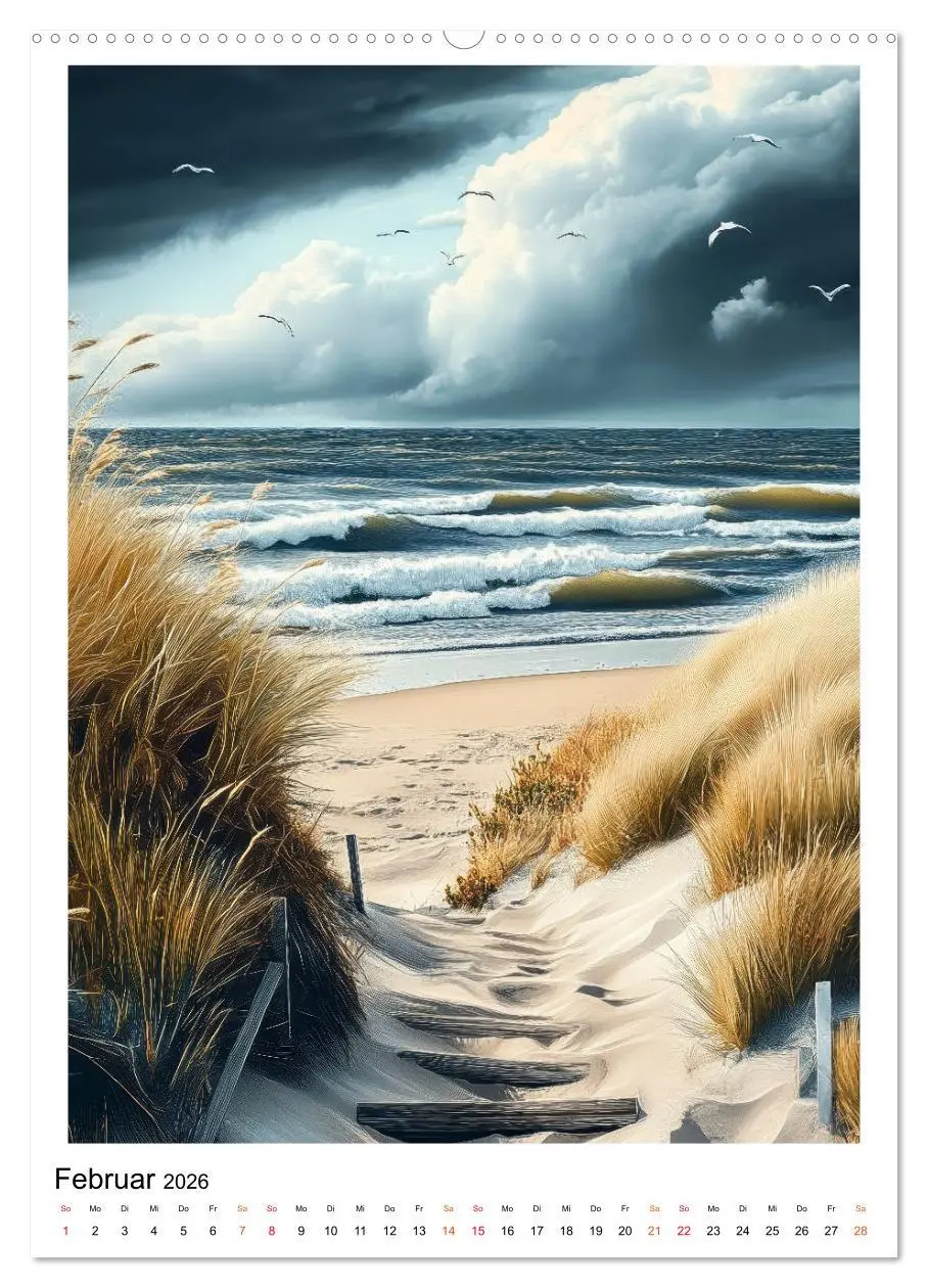 Bild: 9783457284018 | Dänemark - Wellen, Wind, Lebensgefühl (Wandkalender 2026 DIN A2...