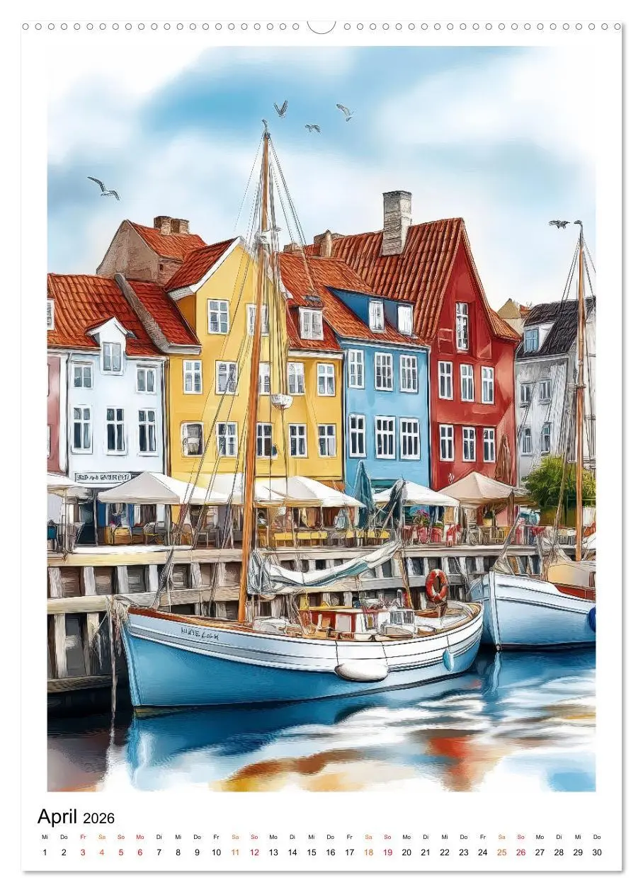 Bild: 9783457284018 | Dänemark - Wellen, Wind, Lebensgefühl (Wandkalender 2026 DIN A2...