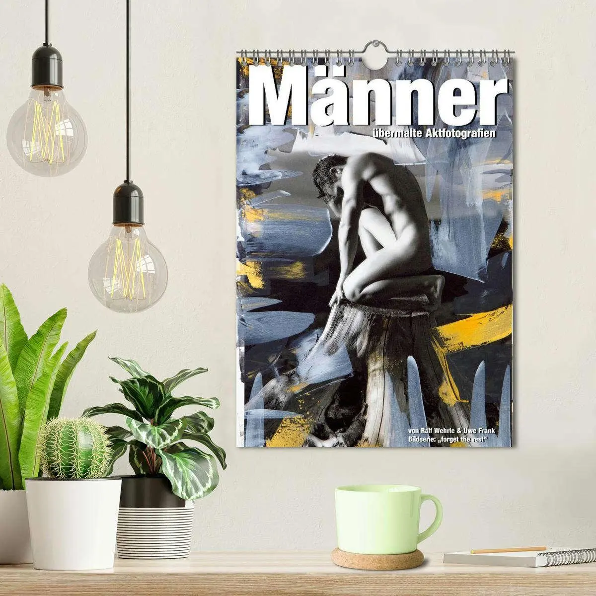Bild: 9783516444018 | Männer - übermalte Aktfotografien (Wandkalender 2026 DIN A4 hoch),...
