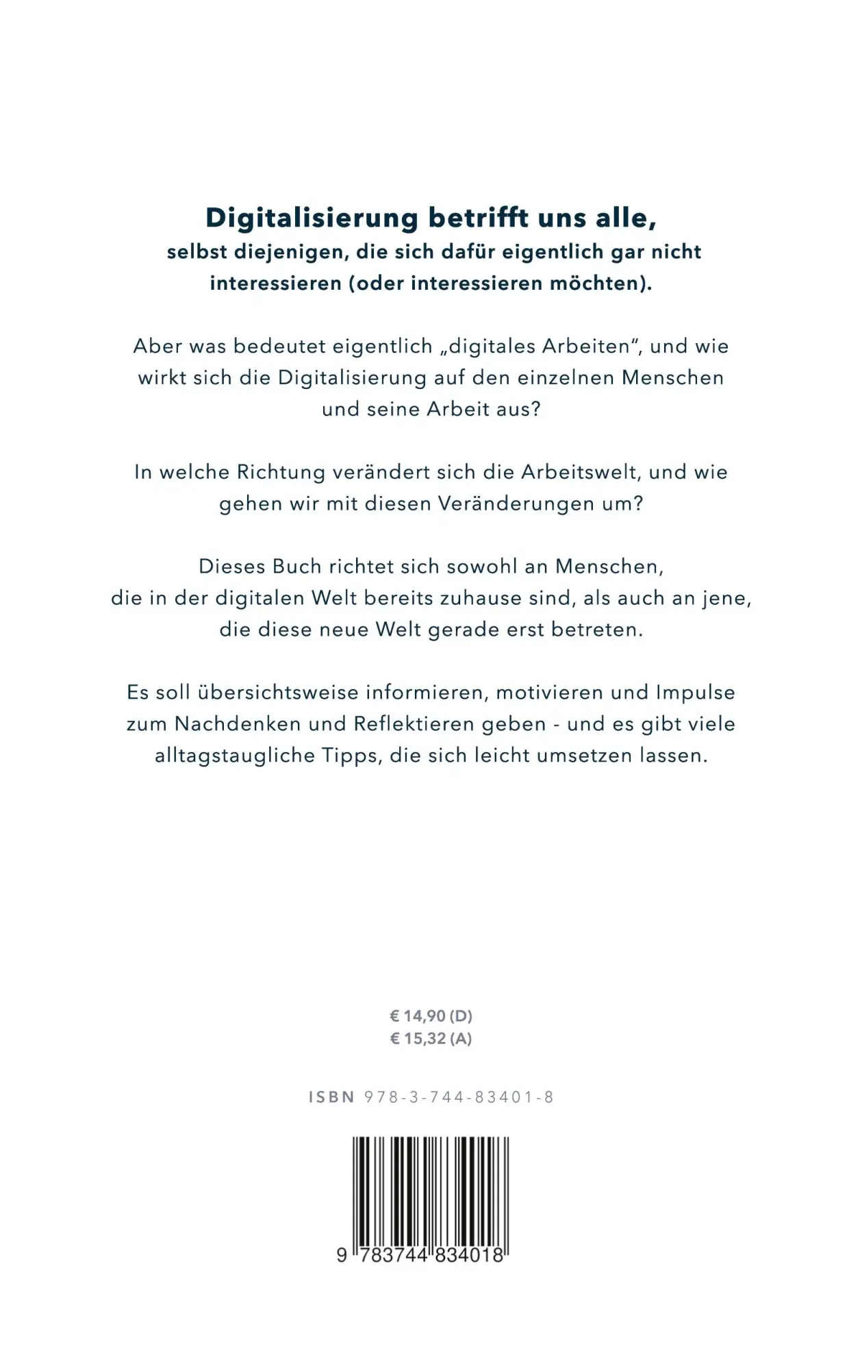 Rückseite: 9783744834018 | New Work - New Life | Ulrike Sabathy (u. a.) | Taschenbuch | 158 S.
